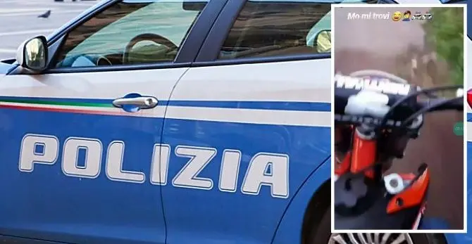 Cittanova, in moto sfuggono alla polizia: beccati grazie ad un video Instagram