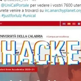 Attacco informatico al portale web Unical: «Dati sensibili al sicuro»