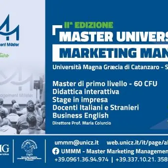 Università Magna Graecia, torna il master in Marketing Management