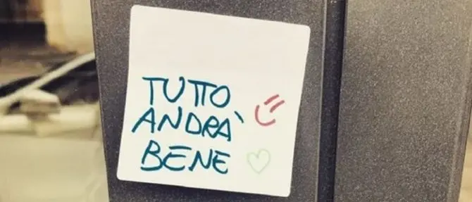 “Tutto andrà bene”: il messaggio anonimo che dà speranza nell'era del coronavirus