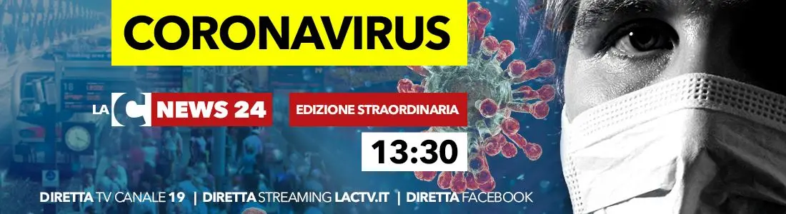 Il punto sul coronavirus in Calabria nell'edizione straordinaria del Tg su LaC Tv