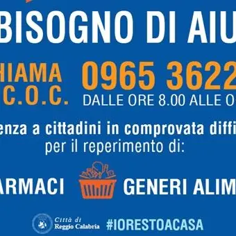 Coronavirus, il Comune di Reggio Calabria attiva il numero per il Coc