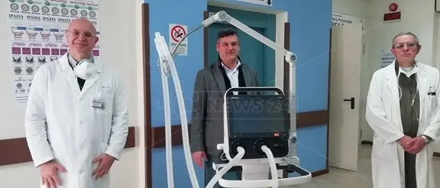 Soverato, la città dona un respiratore artificiale al presidio ospedaliero