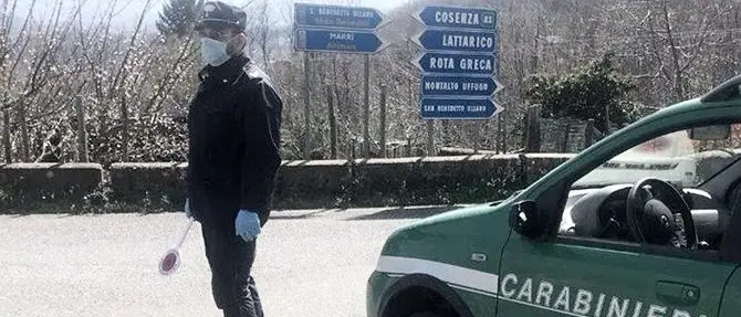 Coronavirus, in strada senza motivo: in Calabria aumentano le denunce