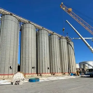 Partita la demolizione dei sette silos al porto di Vibo Marina