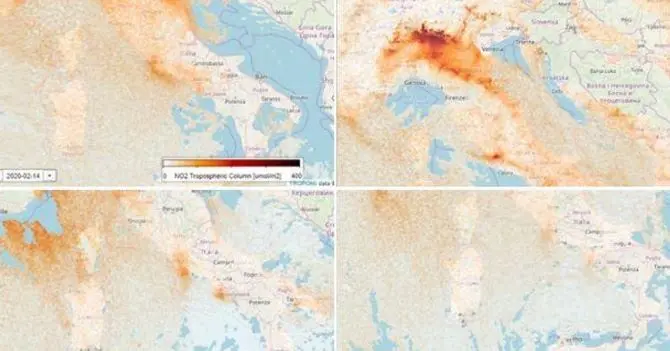 Effetto coronavirus contro effetto serra: in un mese calato lo smog