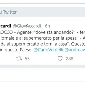 Fermato mentre va in edicola, il tweet di un taurianovese diventa virale