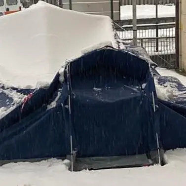 San Giovanni in Fiore, la tenda pre triage dell'ospedale crolla sotto la neve