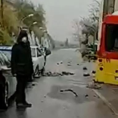 Maltempo a Catanzaro, si apre una voragine: bus rimane incastrato