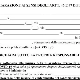 Autocertificazione, si cambia ancora: il link per scaricare il nuovo modulo