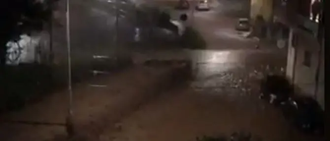 Nubifragio a Vibo: strade come fiumi di fango, frane e alberi caduti