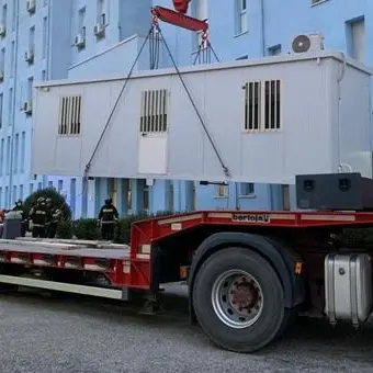 Coronavirus, all'ospedale di Crotone donato un container per il pre-triage