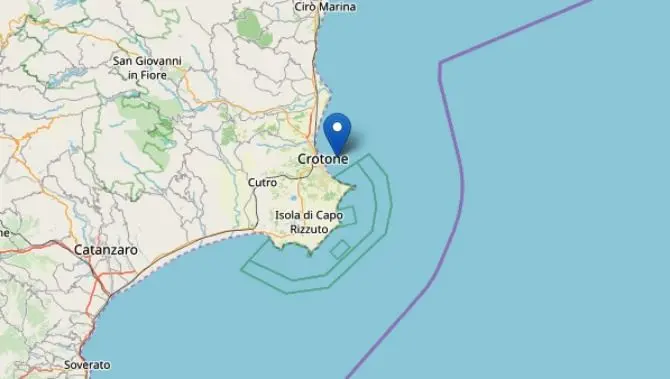 Terremoto al largo di Crotone, sciame sismico lungo la costa ionica della Calabria