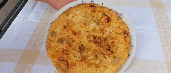 La padella che si usa una sola volta all’anno per la “frosa” di Pasquetta