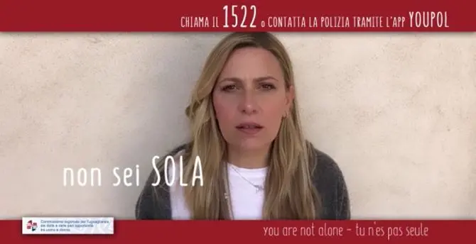 Violenza domestica, la Regione parla alle vittime: «Non sarete mai sole». Il video