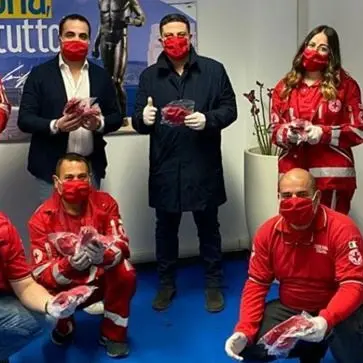 Francesco Cannizzaro a sostegno della Croce Rossa Italiana
