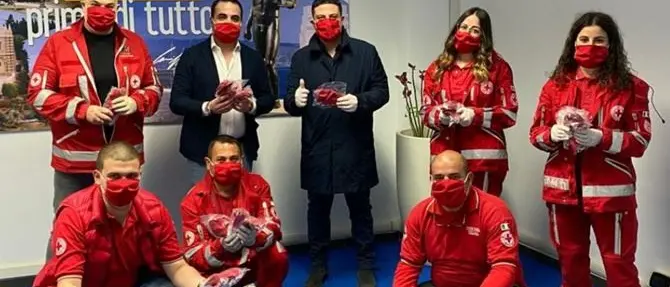 Francesco Cannizzaro a sostegno della Croce Rossa Italiana