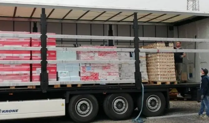 Vibo, dall’Austria un tir con 6 tonnellate di alimenti per le famiglie in difficoltà