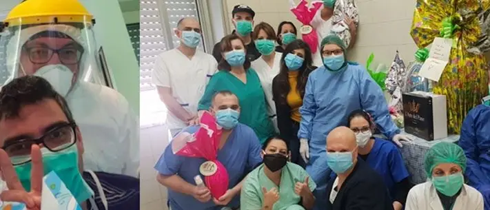 La gioia di papà Antonio, guarito dal Covid potrà abbracciare la sua bimba appena nata