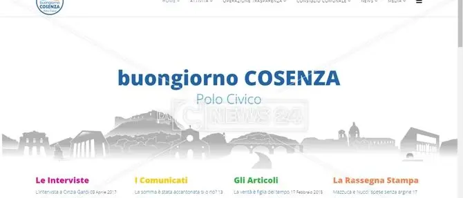 Buongiorno Cosenza, riparte l’operazione trasparenza del Comune