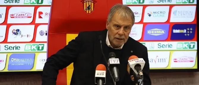 Cosenza sconfitto a Benevento, Braglia: «Abbiamo mostrato carattere e personalità»