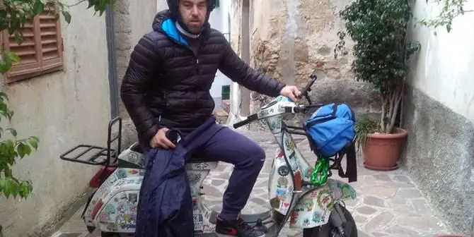 Dalla Calabria alla scoperta dell’Europa in sella ad una Vespa