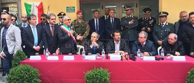 Salvini a Platì: «Noi la ‘ndrangheta la combattiamo con i fatti, non con le parole»
