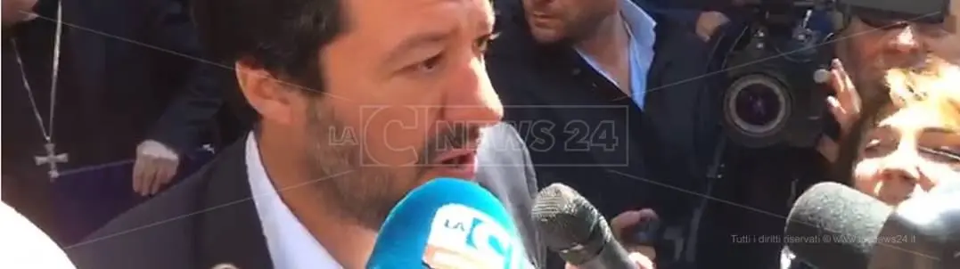 Salvini a Platì: «In Calabria la ‘ndrangheta cresce perché c'è fame di lavoro»