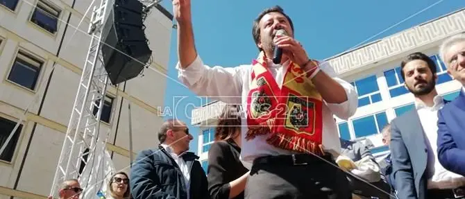 Salvini a Catanzaro: «Alle prossime regionali la Lega ci sarà»