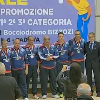 Bocce, Città di Cosenza vice campione d’Italia di Seconda Categoria