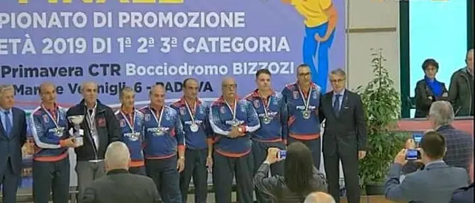 Bocce, Città di Cosenza vice campione d’Italia di Seconda Categoria