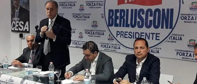 Rush finale per le Europee, Cesa a Reggio da Fi: «Regionali? Dopo il 26»