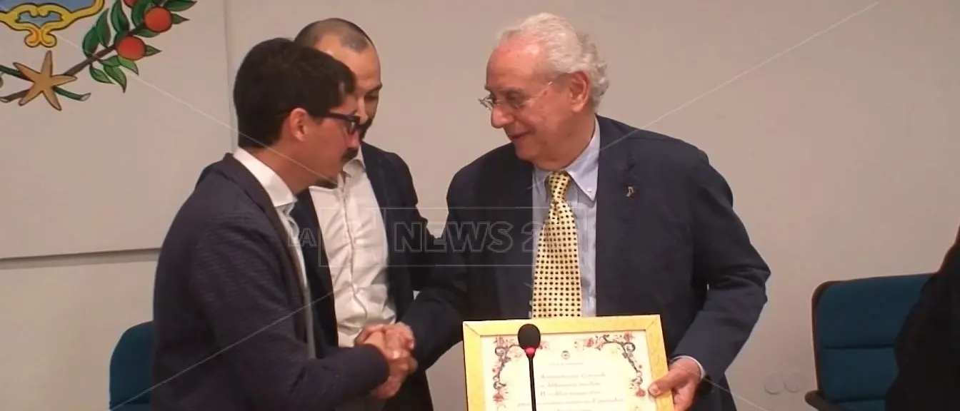 Il giornalista Ottavio Rossani cittadino onorario di Soverato