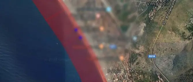 Divieto di balneazione a Praia a Mare per oltre un chilometro di costa