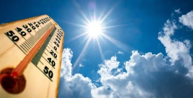 Caldo africano nel fine settimana con picchi di 34 gradi in Calabria