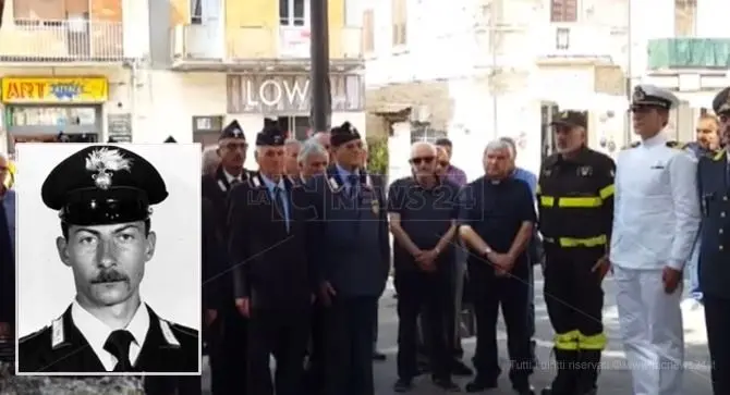 Ucciso per difendere la folla, Vibo ricorda il carabiniere Civinini