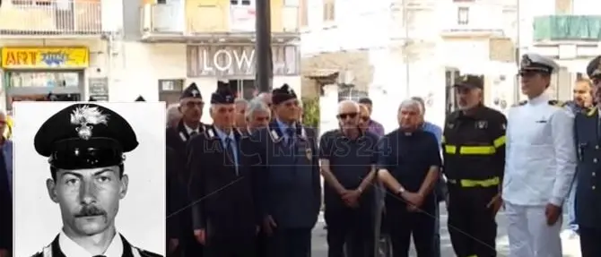 Ucciso per difendere la folla, Vibo ricorda il carabiniere Civinini