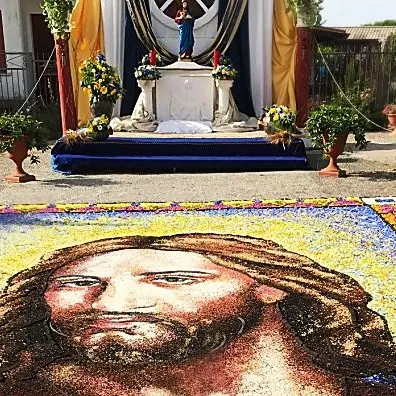 Infiorata a Potenzoni: petali, arte e fede per la festa del Corpus domini