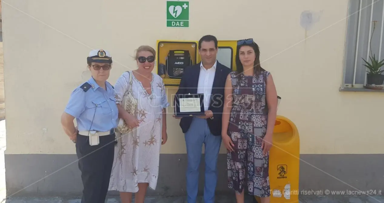 Terranova da Sibari città cardioprotetta: donato un defibrillatore