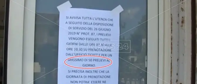 Asp di Vibo, laboratori senza personale: scatta il limite dei prelievi
