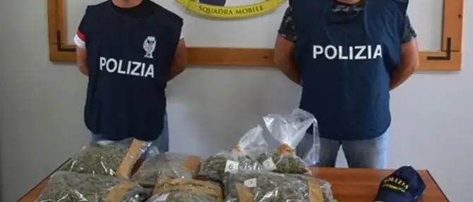 Quasi tre chili di marijuana nel garage, due arresti a Catanzaro