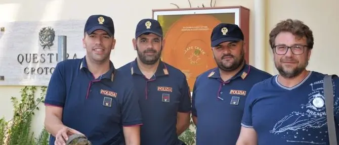 Tartaruga a spasso per le vie di Crotone, recuperata