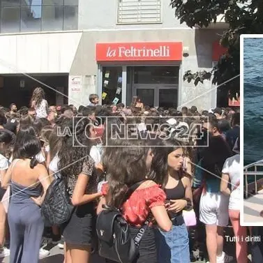 Cosenza, fans in delirio per l'arrivo di Elettra Lamborghini