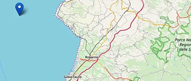Terremoto 3.4 al largo di Capo Vaticano