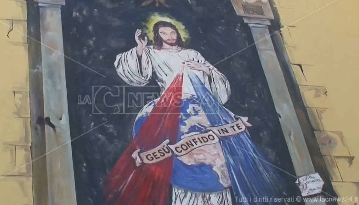 Murales d'arte sacra nel quartiere Gagliano, un nuovo turismo religioso