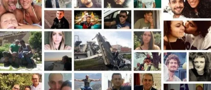 Ponte Morandi, un anno dal crollo: anche tre calabresi fra le vittime