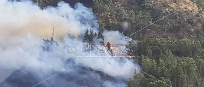 Incendio lambisce un residence a Copanello, turisti evacuati