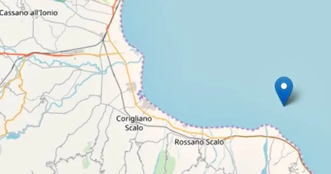 Ferragosto con terremoto in Calabria, scossa 3.6 lungo la costa ionica cosentina