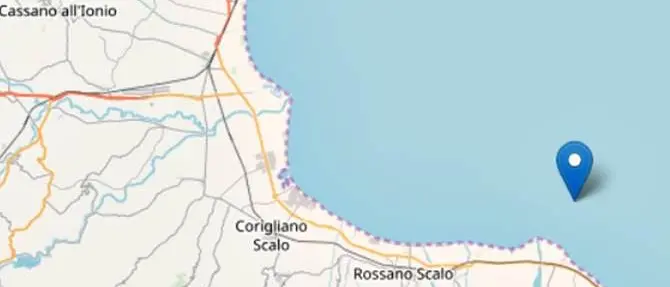 Ferragosto con terremoto in Calabria, scossa 3.6 lungo la costa ionica cosentina