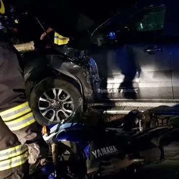 Violento scontro sulla statale 106 a Sellia, grave motociclista